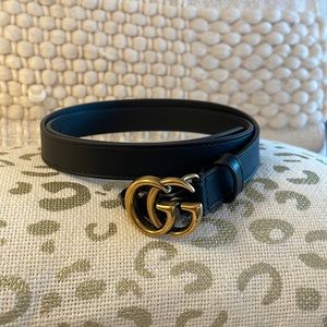 *like new* Gucci Marmont Logo Leather Belt